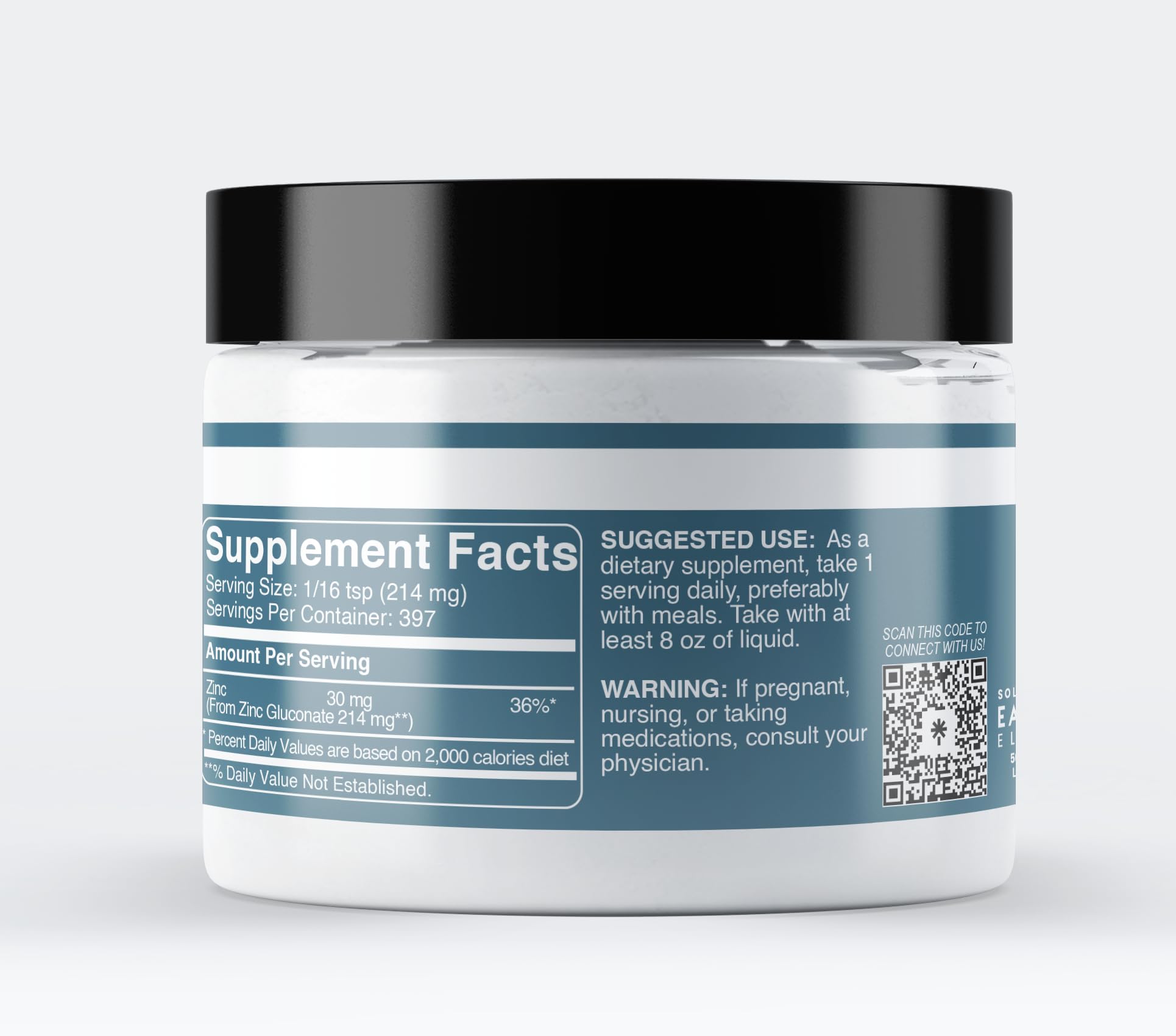 Earthborn Elements Zinc Gluconate 3 oz – Always Pure, No Fillers or Additives