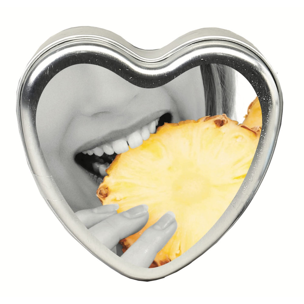Earthly Body Edible Massage Candle Pineapple - 4 oz | 3-in-1 Candle