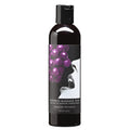 Earthly Body Edible Massage Oil – Grape, 8 oz – Hemp Seed, Almond, Grapeseed, Apricot & Vitamin E – Vegan & Cruelty-Free