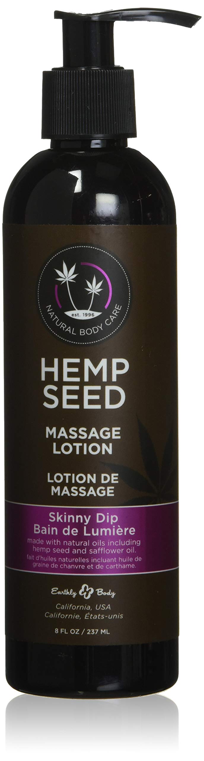 Earthly Body Hemp Seed Massage Lotion 8 Oz Skinny Dip
