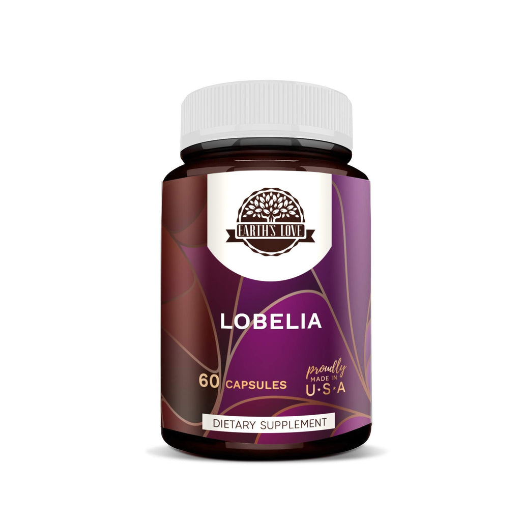 Earth's Love Lobelia 60 Capsules | 500 mg, Responsibly Farmed