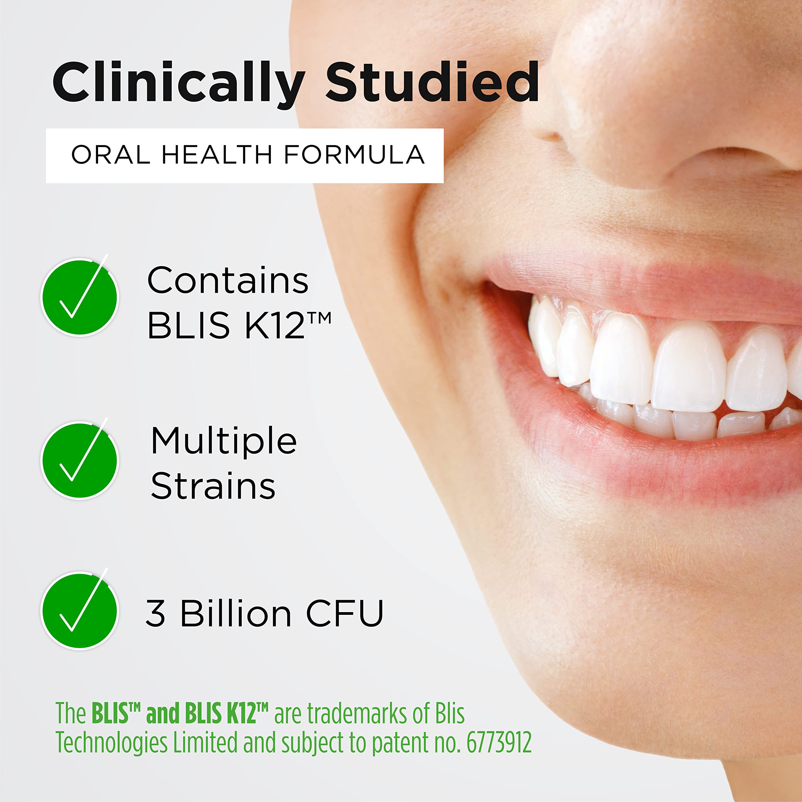 Earth's Pearl Dental Probiotic with BLIS K12 – Mint Oral Probiotics (30-Day)