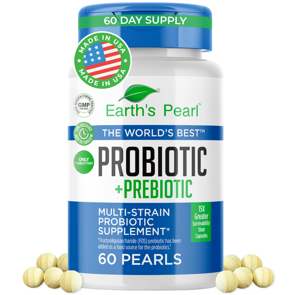Earth's Pearl Probiotics - 4B CFU, Pearl-Shaped for Women, Men & Kids