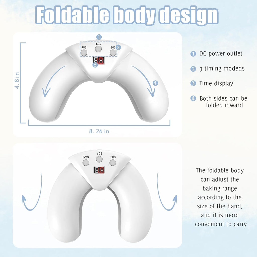 Easheal Nail Fungus LED Device – At-Home Toenail Fungus Treatment for Weak and Damaged Nails