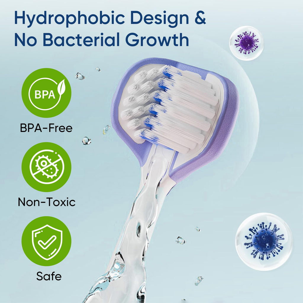 EASICUTI 3-Sided Toddler Toothbrushes - 8-Pack (Ages 1-8) Patent