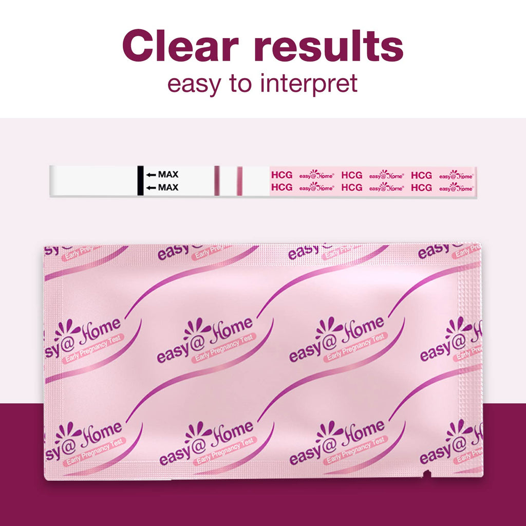Easy@Home Pregnancy Test Strips Kit – 10 Pack hCG Test Strips | Early Detection
