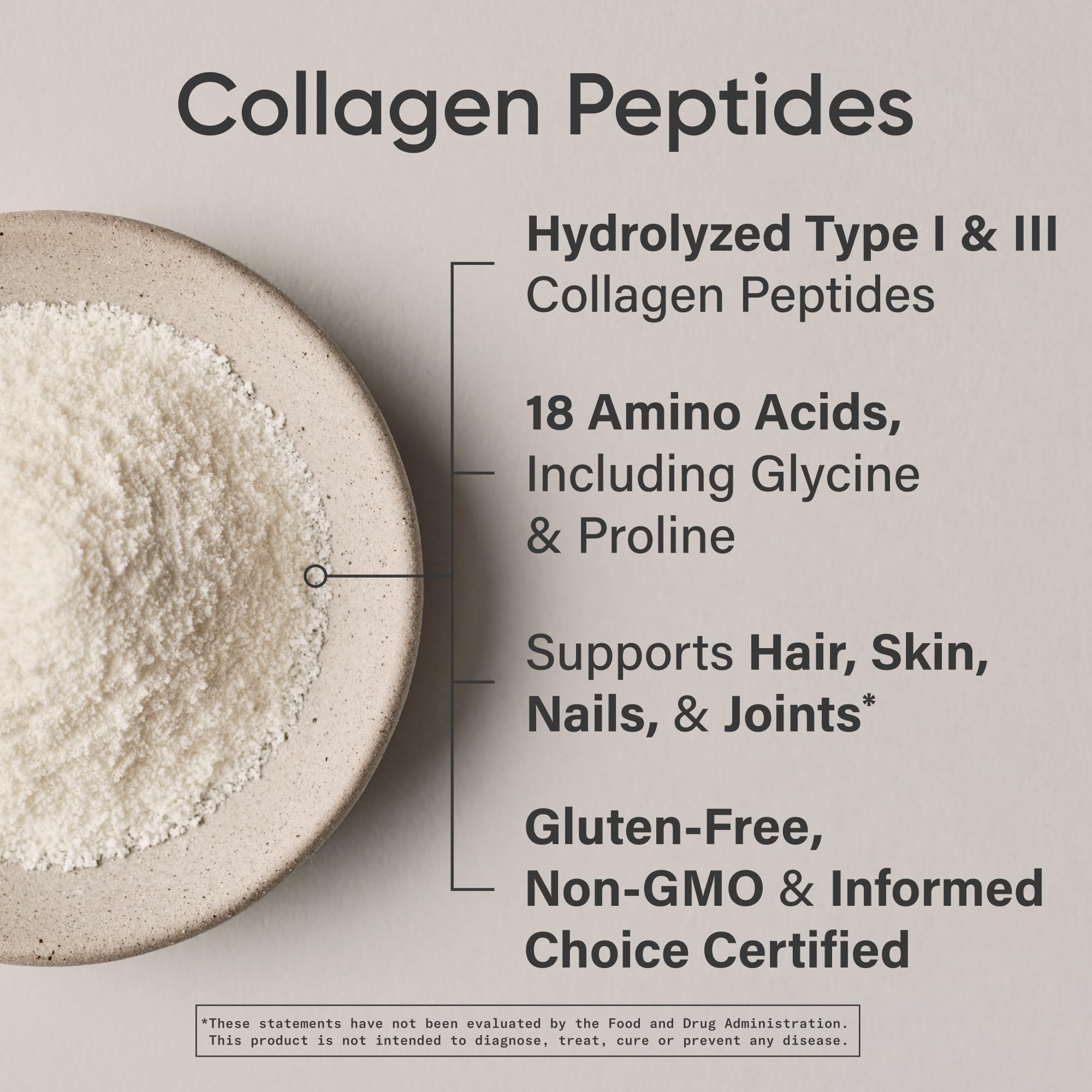 Sports Research Collagen Peptides – Hydrolyzed Type I & III Powder for Skin, Nails & Joints