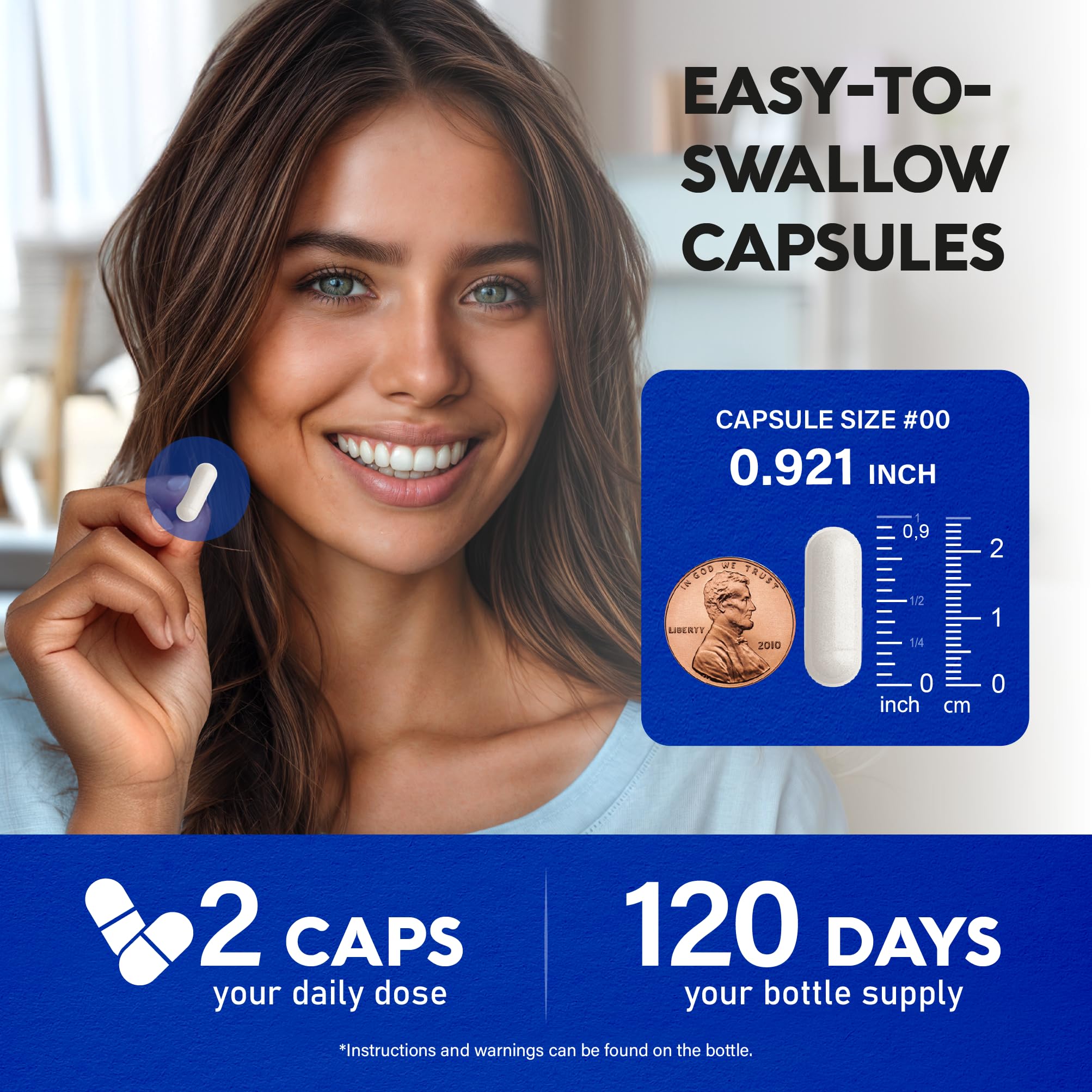Magnesium Citrate Capsules 1000mg - High Absorption | Sleep, Muscle & Heart Support - Vegan, Non-GMO - Made in USA - 240 Capsules
