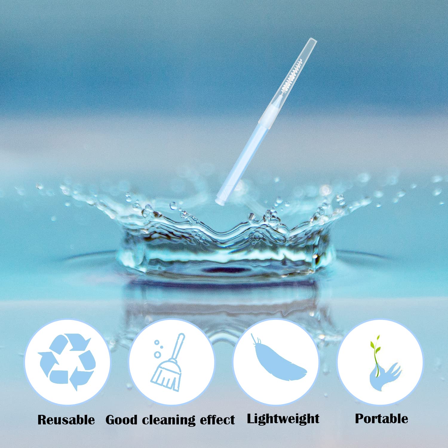 EasyHonor Braces Brush – Interdental Toothpick Flosser, 75pcs, 5 Colors