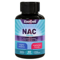 EAZGOO NAC 800mg + Milk Thistle 200mg - 60 Caps | Non-GMO, Gluten Free