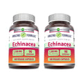 Amazing Formulas Echinacea 1300 mg Veggie Capsules | Non-GMO, Gluten Free, Made in USA | 2-Pack 180 Count