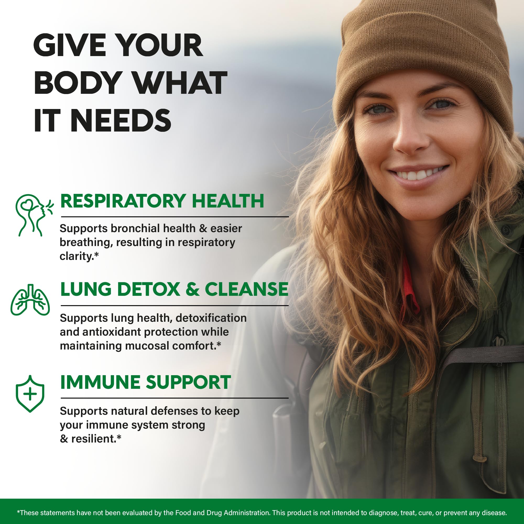 Mullein Leaf Extract for Lung Detox – 15-in-1 Lung Support (USA Made) | Smokers Cleanse