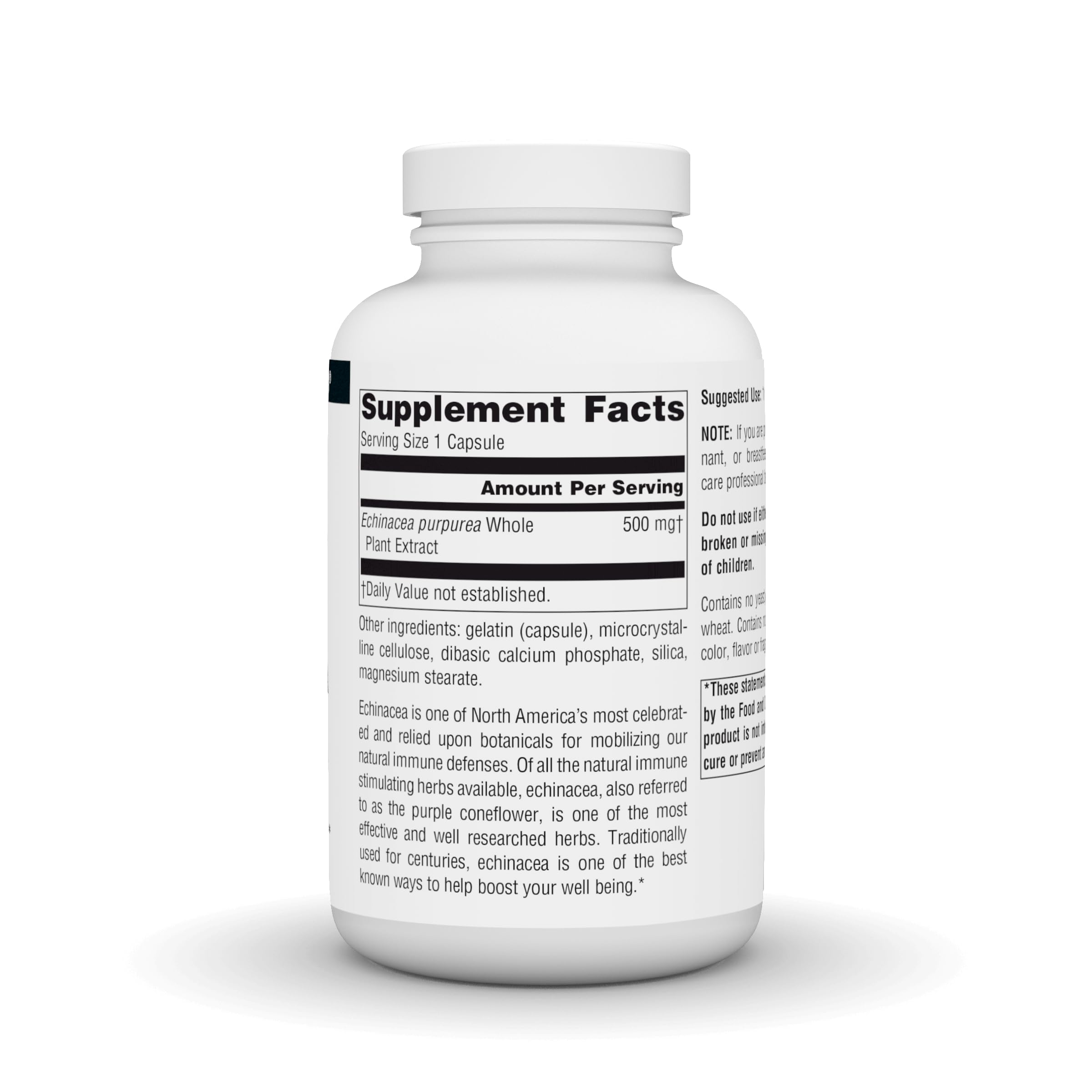 Source Naturals Echinacea Root Extract - Supports Immune Defense* - 500mg - 200 Capsules