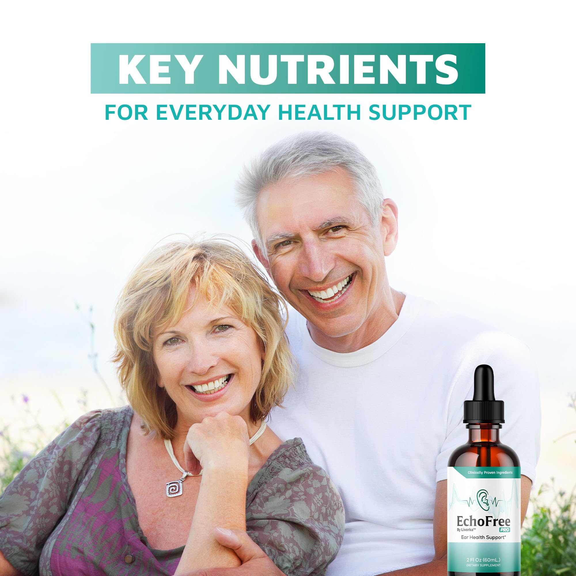 Echo Free Drops 2 Pack: Pro Ear Health Liquid Drops