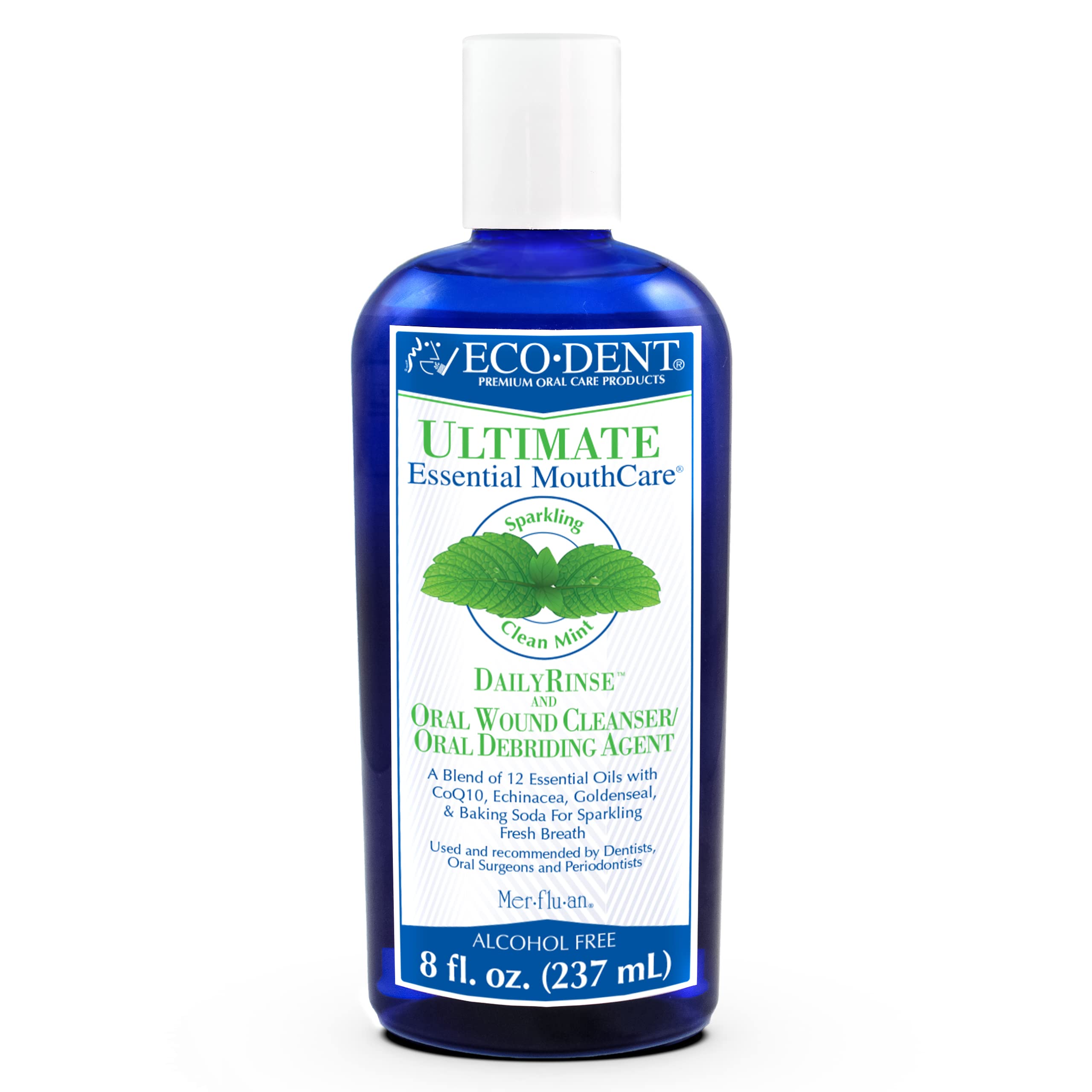 Eco-Dent Mint Alcohol-Free Mouthwash – Baking Soda Rinse + DailyRinse Pack
