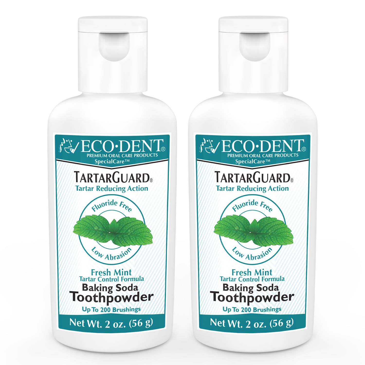 Eco-Dent TartarGuard Tooth Powder – Enzymatic Tartar Control, SLS/Fluoride Free