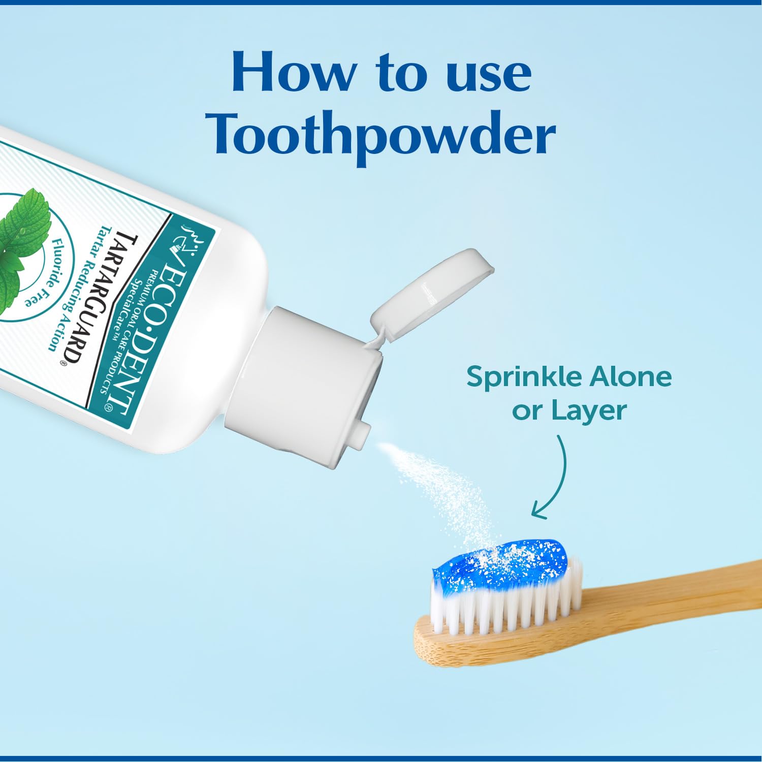 Eco-Dent TartarGuard Tooth Powder – Enzymatic Tartar Control, SLS/Fluoride Free