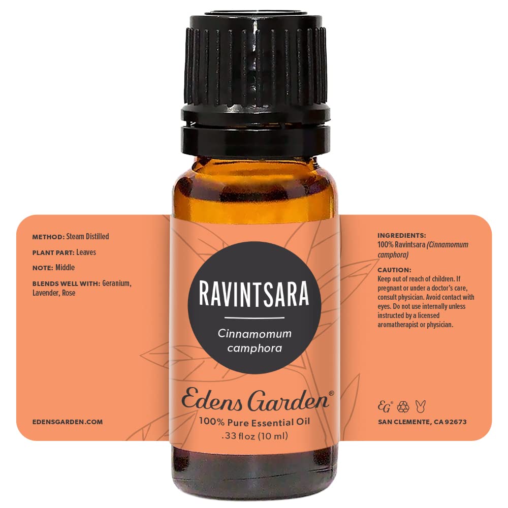 Edens Garden Ravintsara Essential Oil – 100% Pure Premium Grade, 10 ml | Diffuser, Aromatherapy, Immune Support