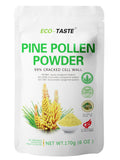 ECO-TASTE Pine Pollen Powder 6 oz | Wild Harvested Pinus Tabuliformis, 99% Cracked Cell Wall