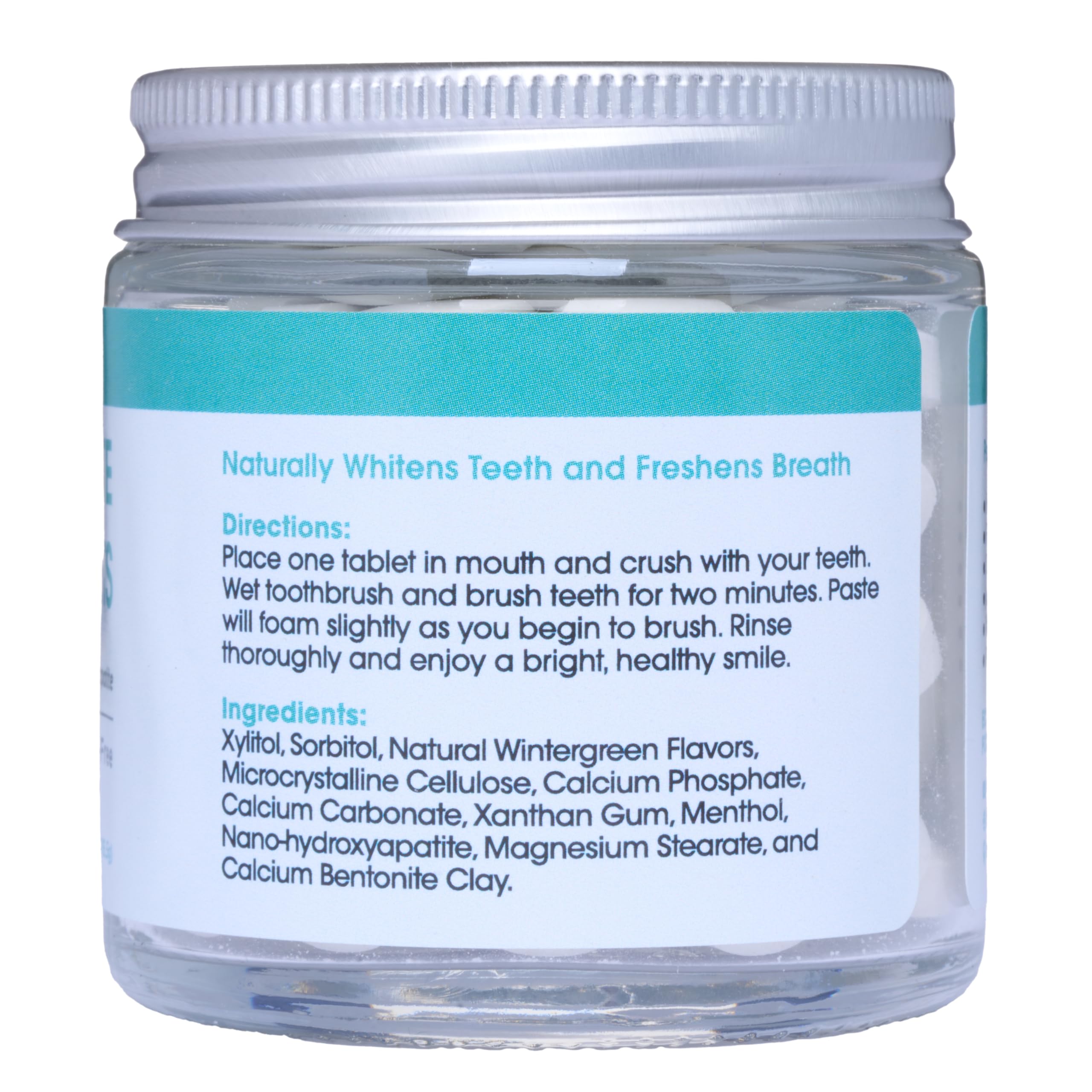Toothpaste Tablets – Wintergreen | Nano Hydroxyapatite Toothpaste Tablets Chewable | Fluoride Free l 90 Tabs
