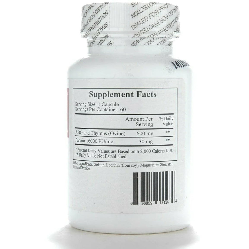 Ecological Formulas LTP 600 mg 60 Caps | Thymic Peptide Dietary Supplement