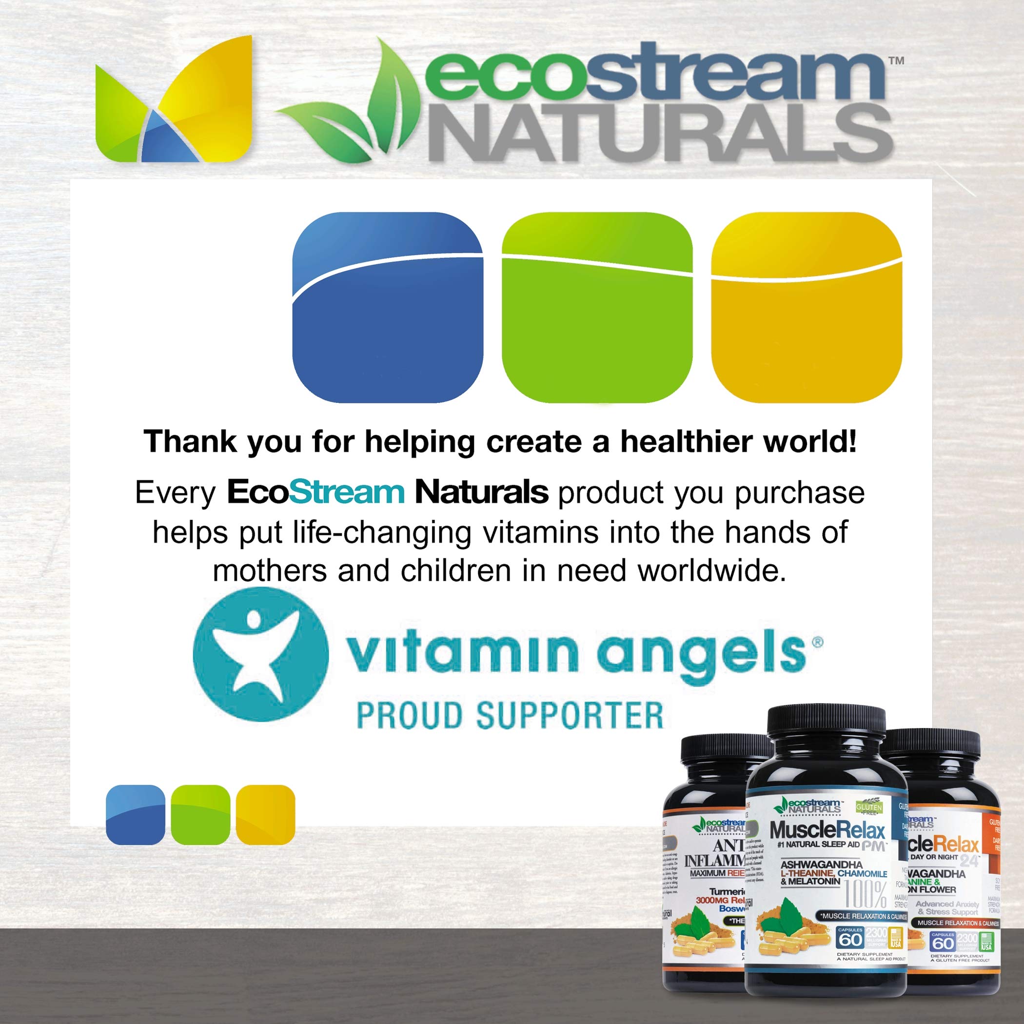 ecostream Naturals Wild Caught Omega-3 Fish Oil 2,900 mg – DPA, EPA & DHA | Enteric-Coated