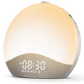 ecozy Sunrise Alarm Clock — Gentle Sunrise, 26 Sounds, 17 Night Lights, Bluetooth Speaker
