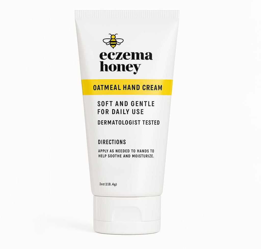 ECZEMA HONEY Oatmeal Hand Cream – Natural Eczema Relief for Dry, Itchy Hands (2 oz)