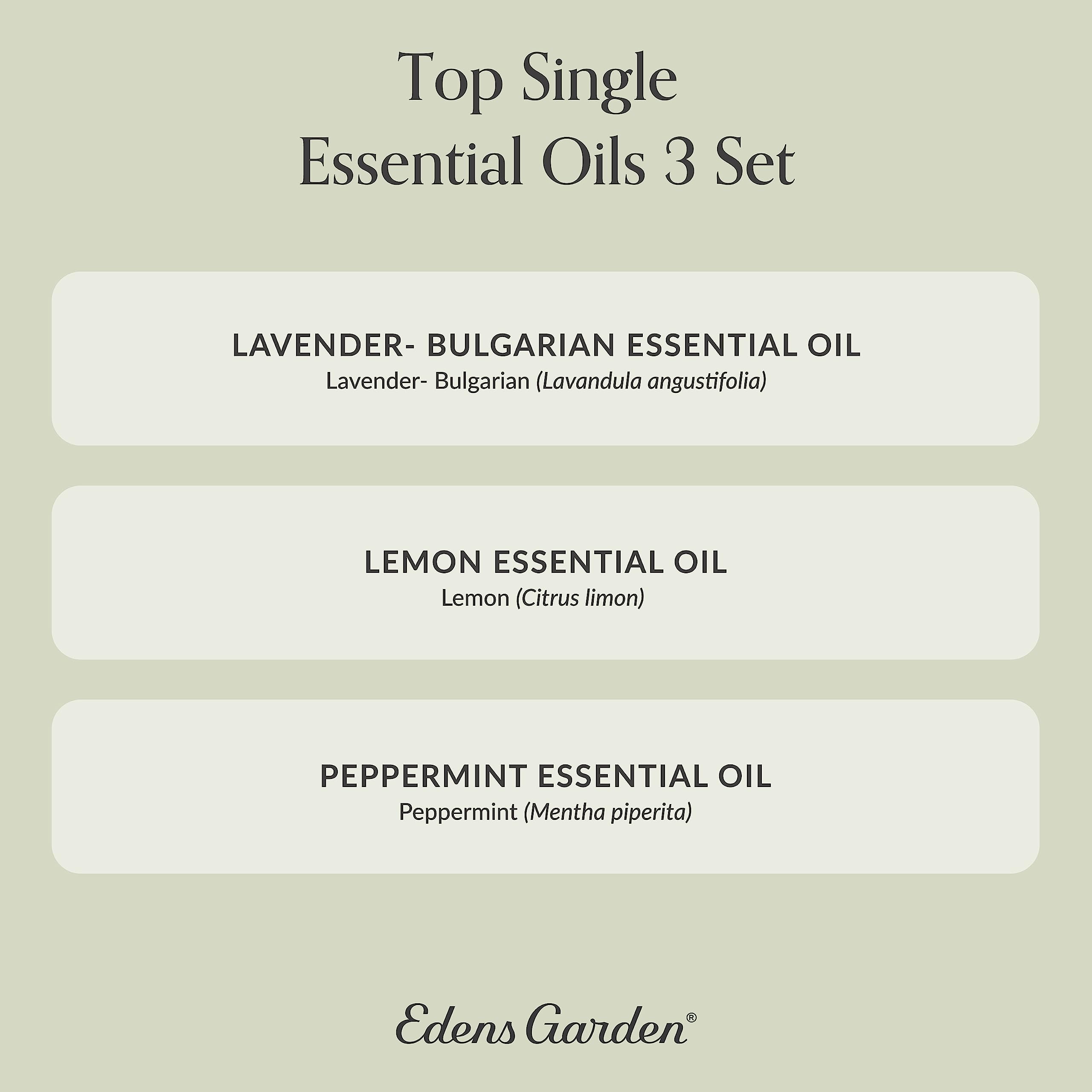 Edens Garden 3 Set Essential Oils – Lavender, Peppermint & Eucalyptus 10 ml