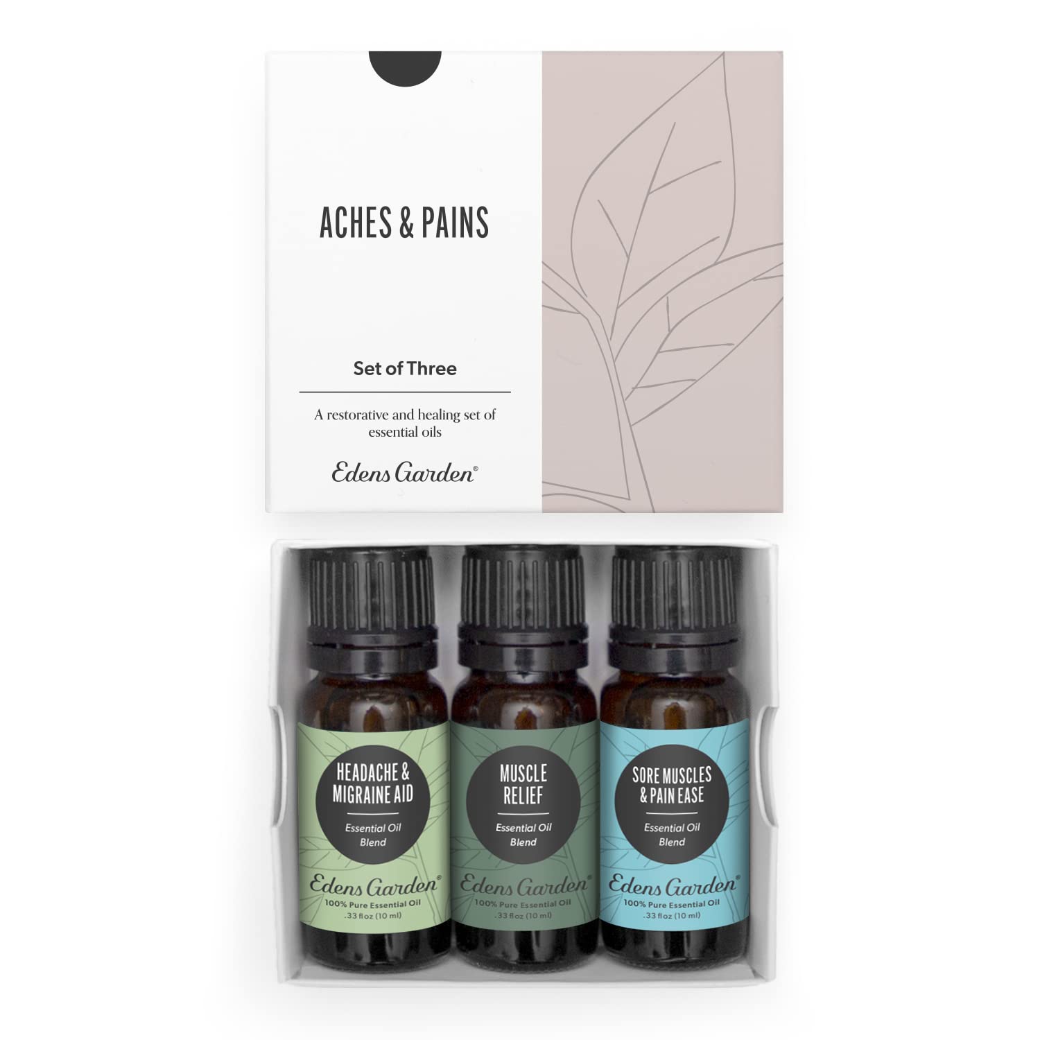 Edens Garden Aches & Pains Essential Oils 3 Pack – 100% Pure Therapeutic Grade