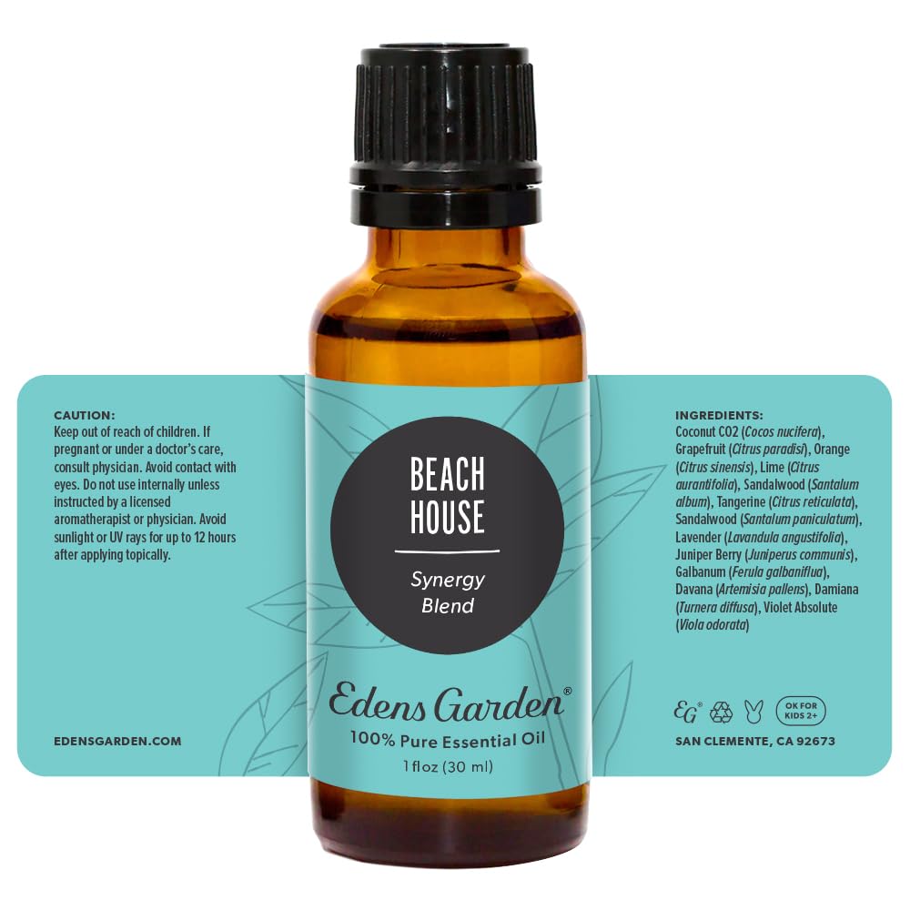 Edens Garden Beach House Essential Oil Blend – 30 ml | Premium, 100% Pure