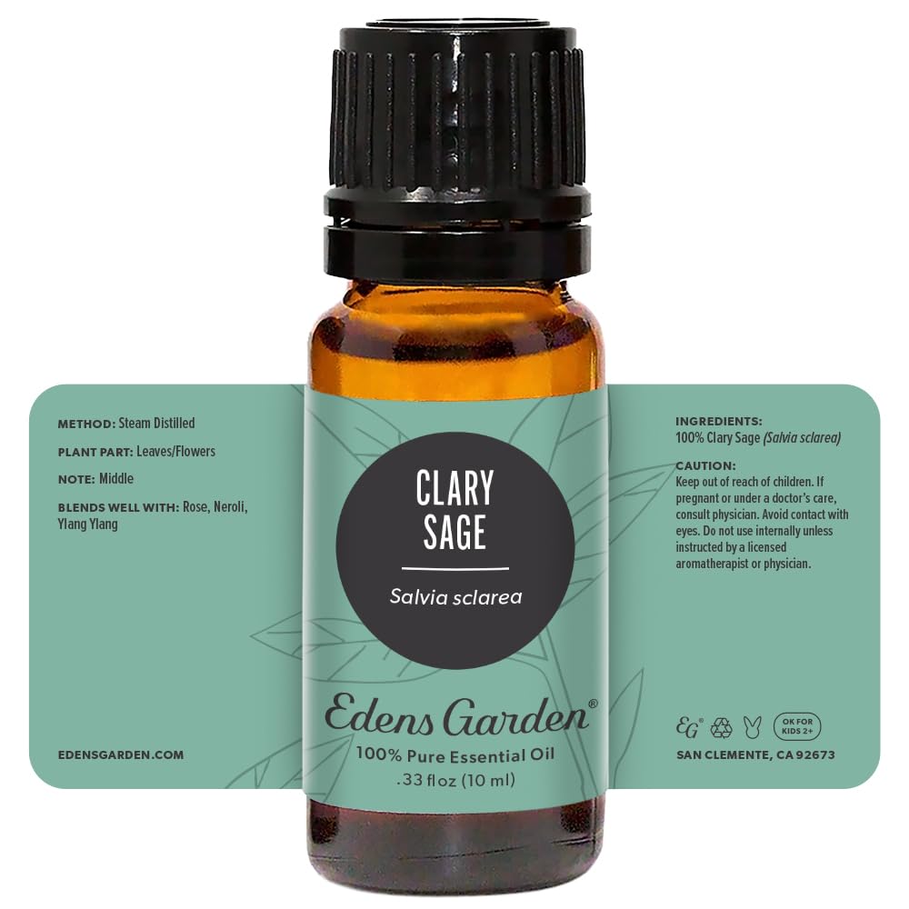 Edens Garden Clary Sage Essential Oil – 100% Pure Premium Grade, 10 ml