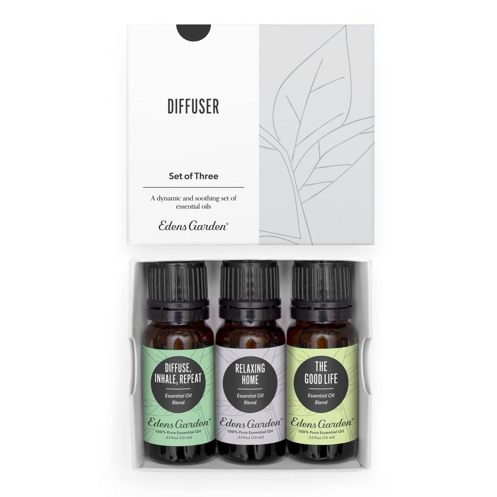 Edens Garden Diffuser Oils 3 Pack – 100% Pure Therapeutic Grade Aromatherapy