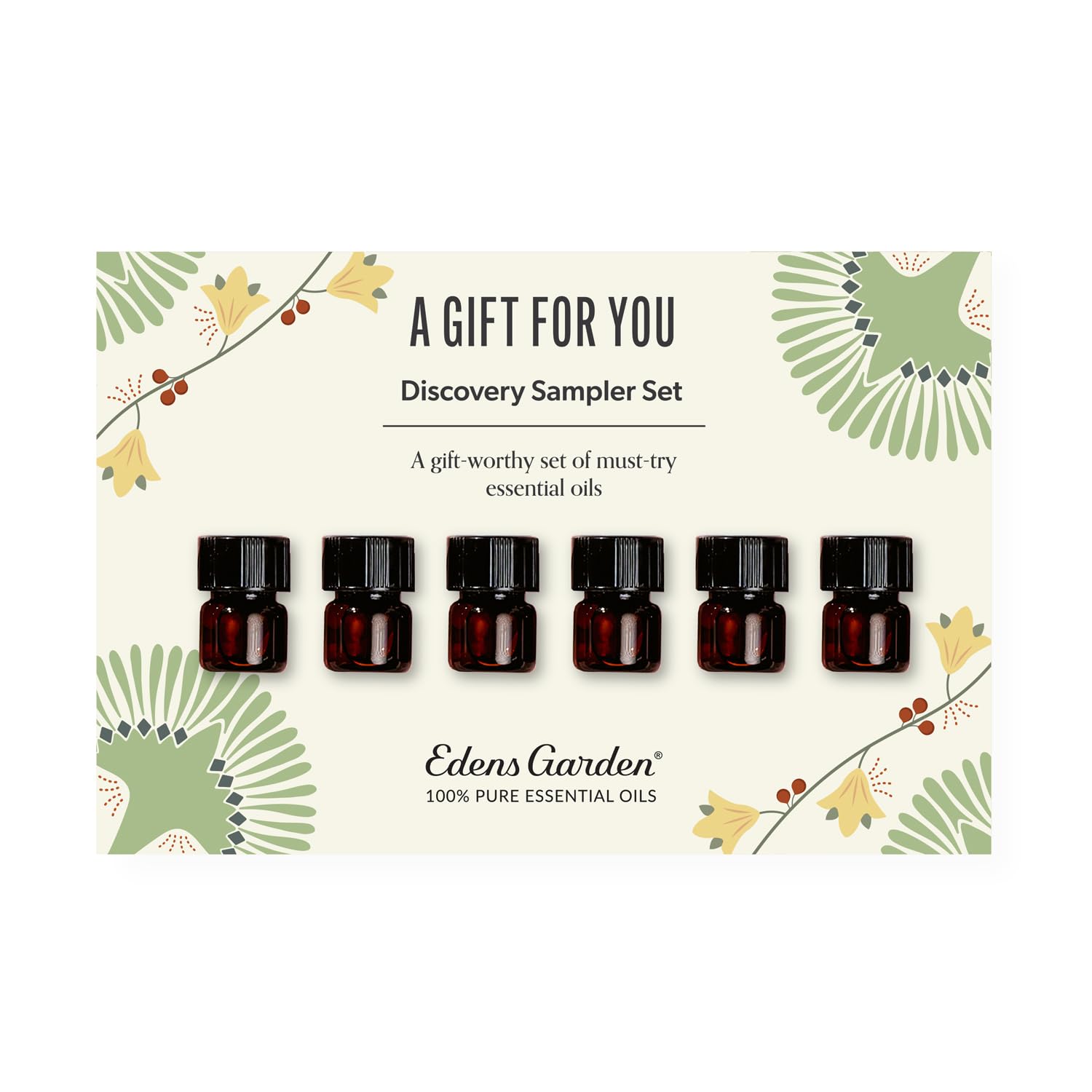 Edens Garden A Gift for You Discovery Sampler 6 Pack – 100% Pure Therapeutic Essential Oils