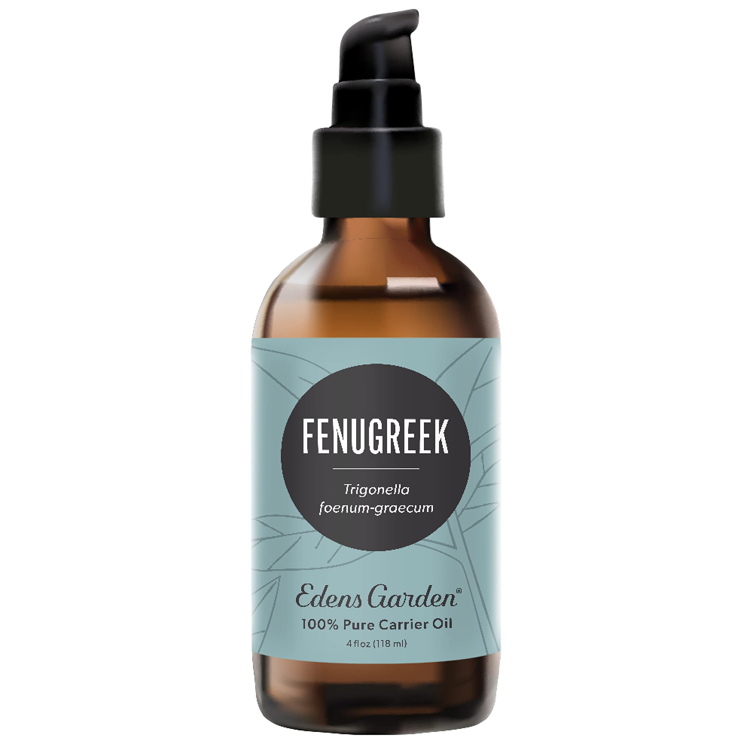 Edens Garden Fenugreek Carrier Oil – 100% Pure, Cold-Pressed, Hexane-Free (118 ml / 4 fl oz) | Natural Moisturizer for Face, Skin, Nails, Lips, Hair & Scalp