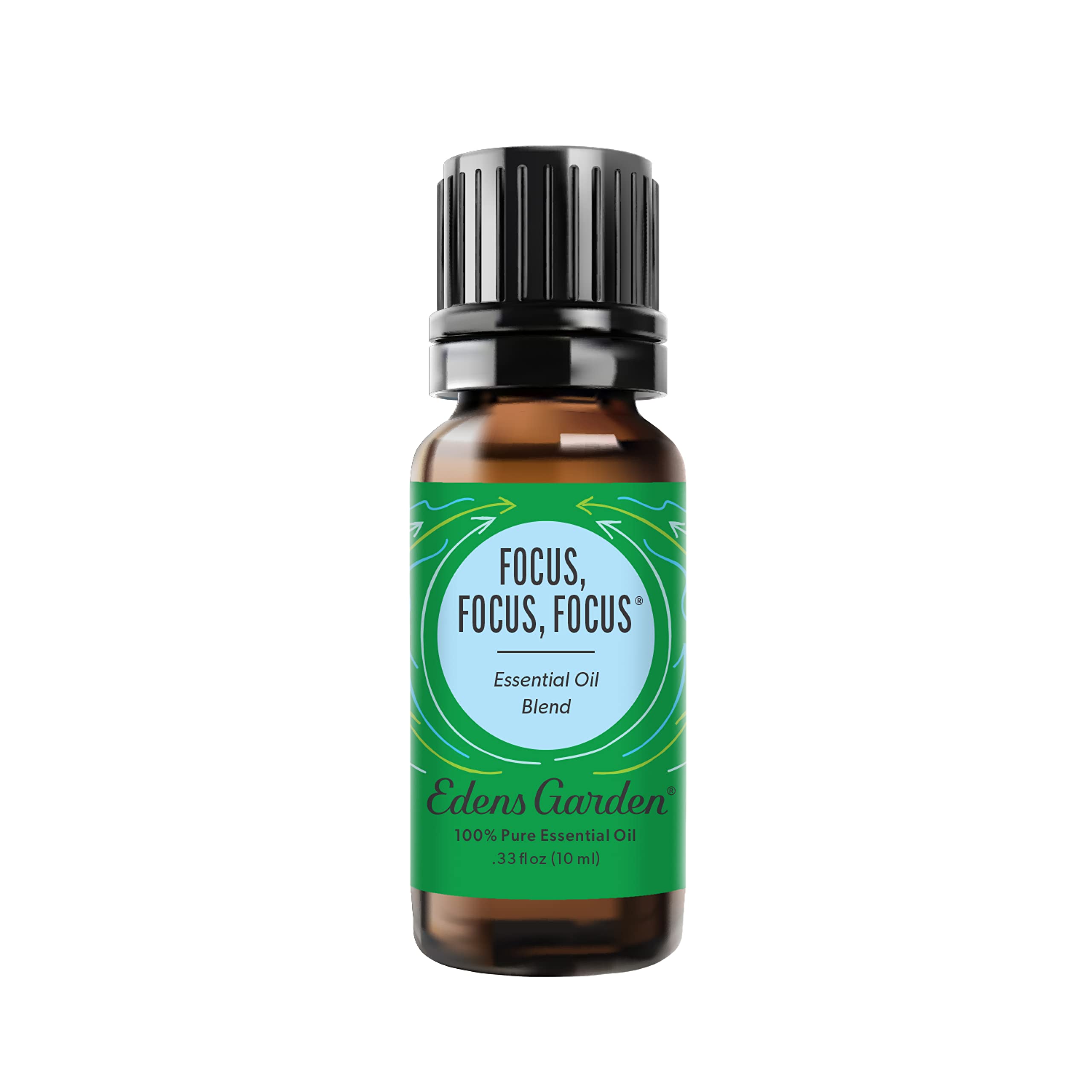 Edens Garden Focus Essential Oil Blend – 100% Pure, Premium Grade, 10 ml | Aromatherapy