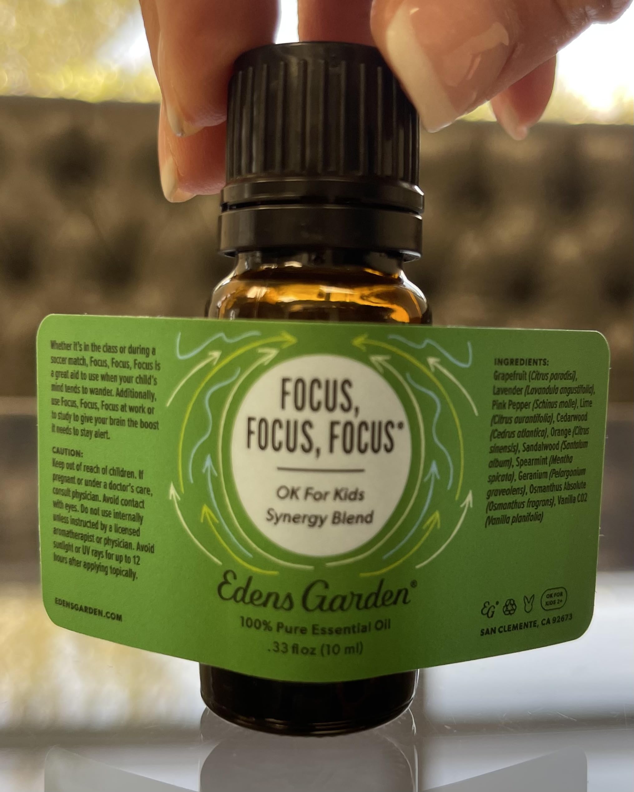 Edens Garden Focus Essential Oil Blend – 100% Pure, Premium Grade, 10 ml | Aromatherapy