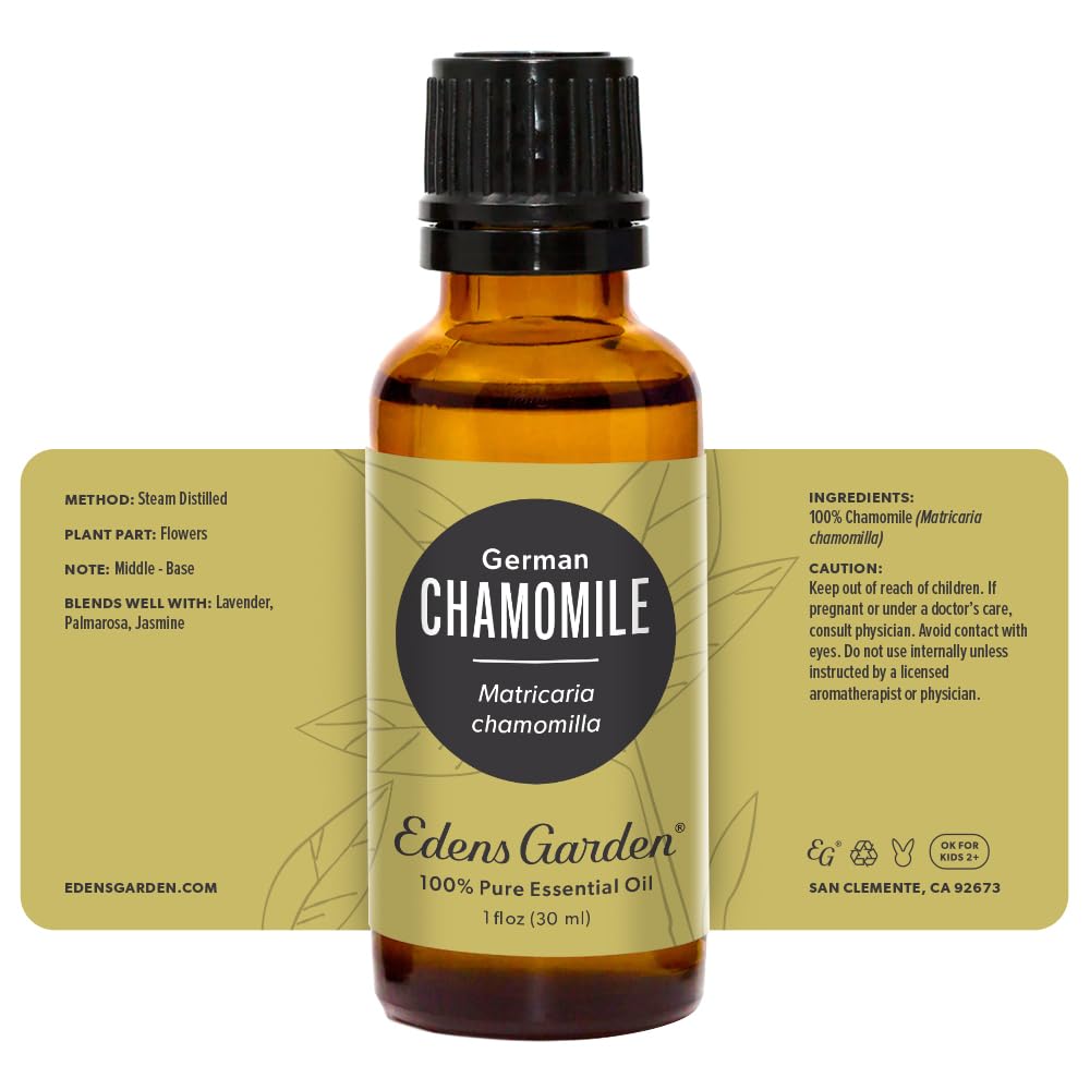 Edens Garden Chamomile Essential Oil – German Chamomile, 100% Pure Premium Grade, 30 ml (1 fl oz)