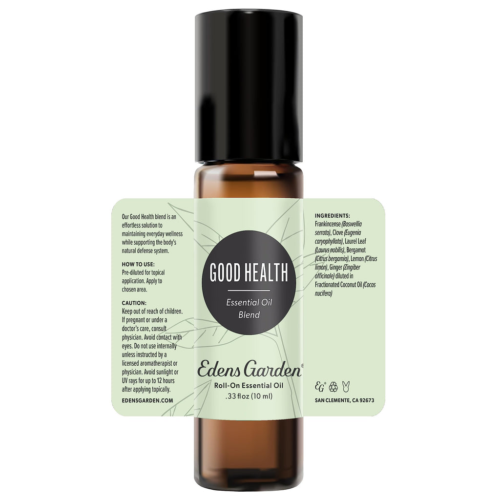 Edens Garden Good Health Essential Oil Roll-On Blend – 100% Pure, Premium Grade, 10 ml