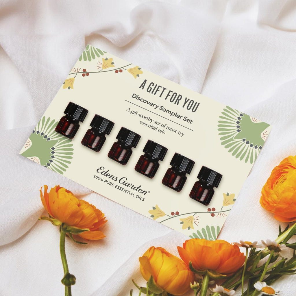 Edens Garden A Gift for You Discovery Sampler 6 Pack – 100% Pure Therapeutic Essential Oils