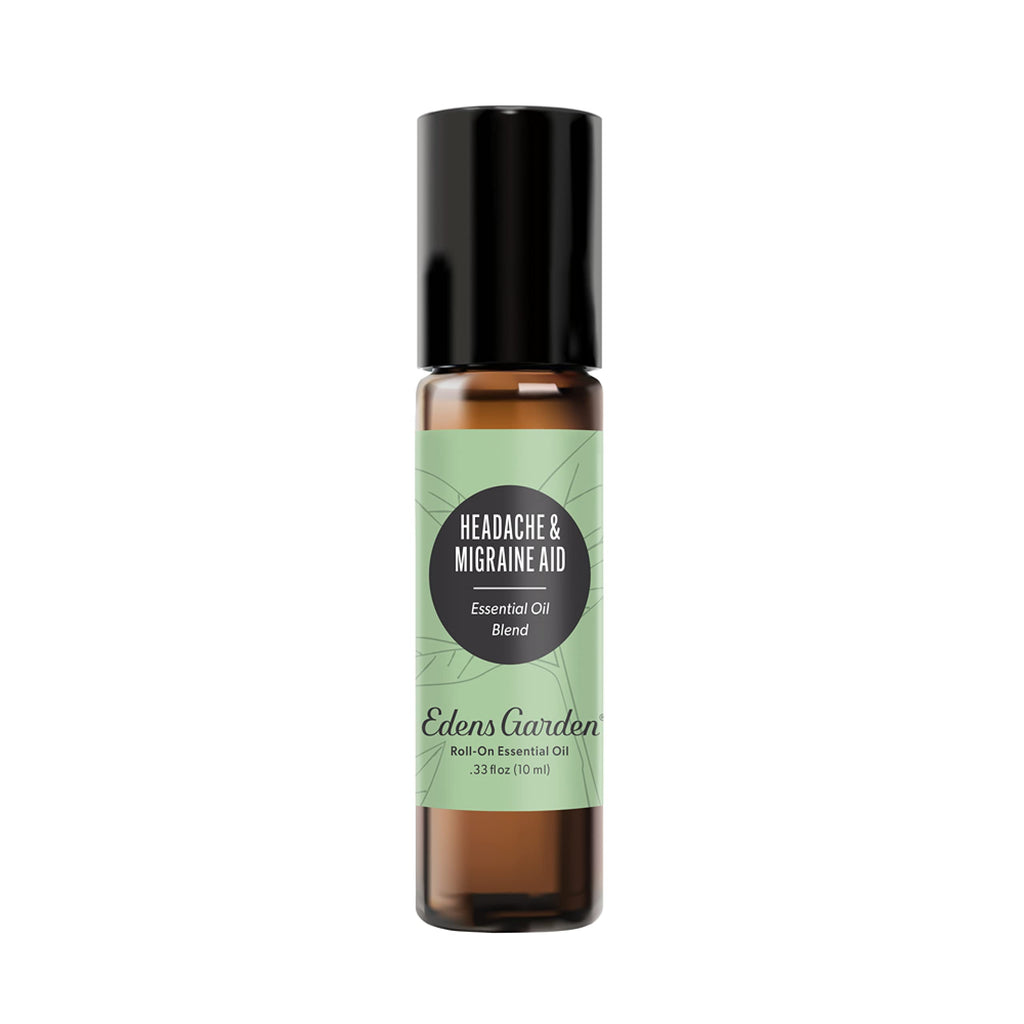 Edens Garden Headache & Migraine Aid Roll-On - 10ml, 100% Pure