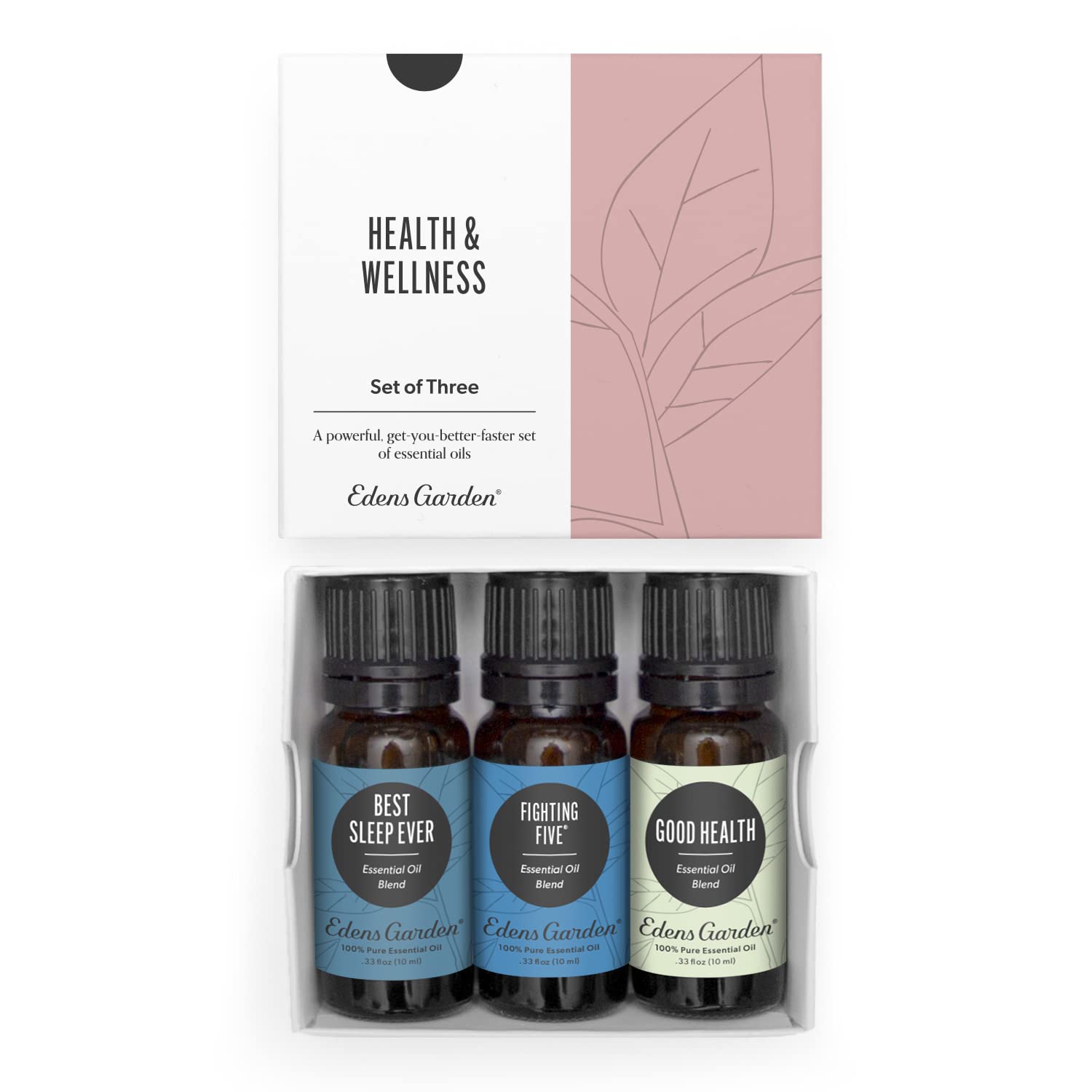 Edens Garden Health & Wellness Essential Oils 3 Set – 100% Pure Therapeutic Grade, Undiluted Aromatherapy Blends (10 ml x 3)