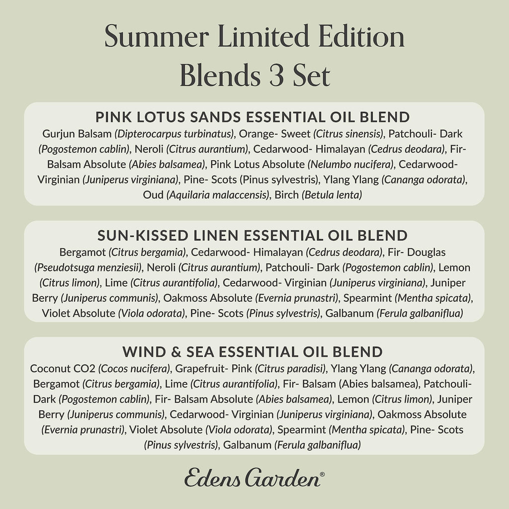 Edens Garden Summer Essential Oils 3 Pack – 100% Pure Therapeutic Grade, 10 ml