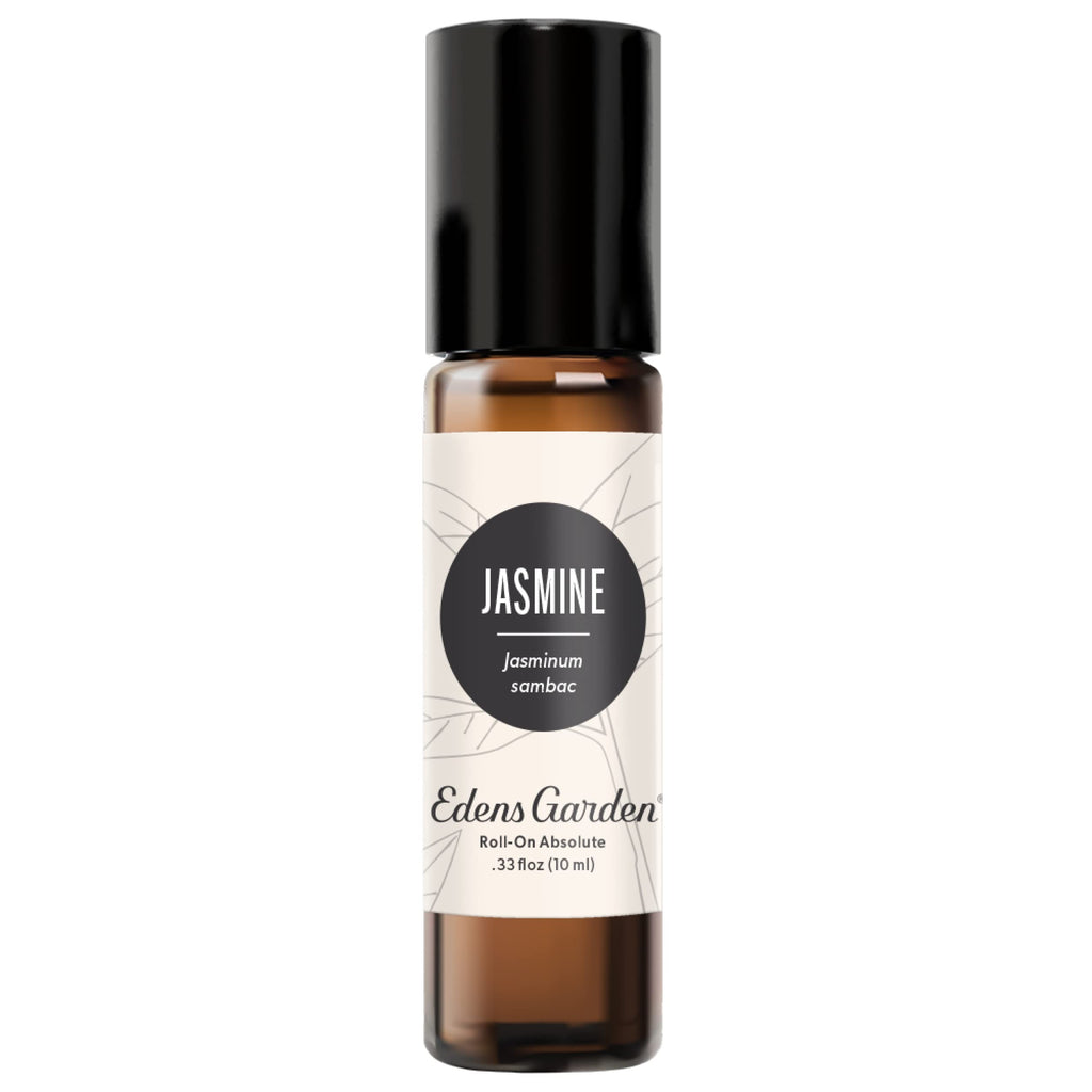 Edens Garden Jasmine-Sambac Absolute Essential Oil Roll-On - 100% Pure Premium Grade, Pre-Diluted 10 ml