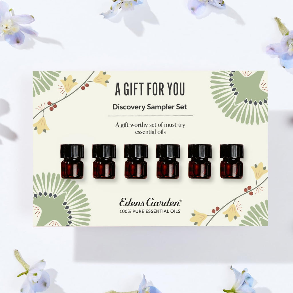 Edens Garden A Gift for You Discovery Sampler 6 Pack – 100% Pure Therapeutic Essential Oils