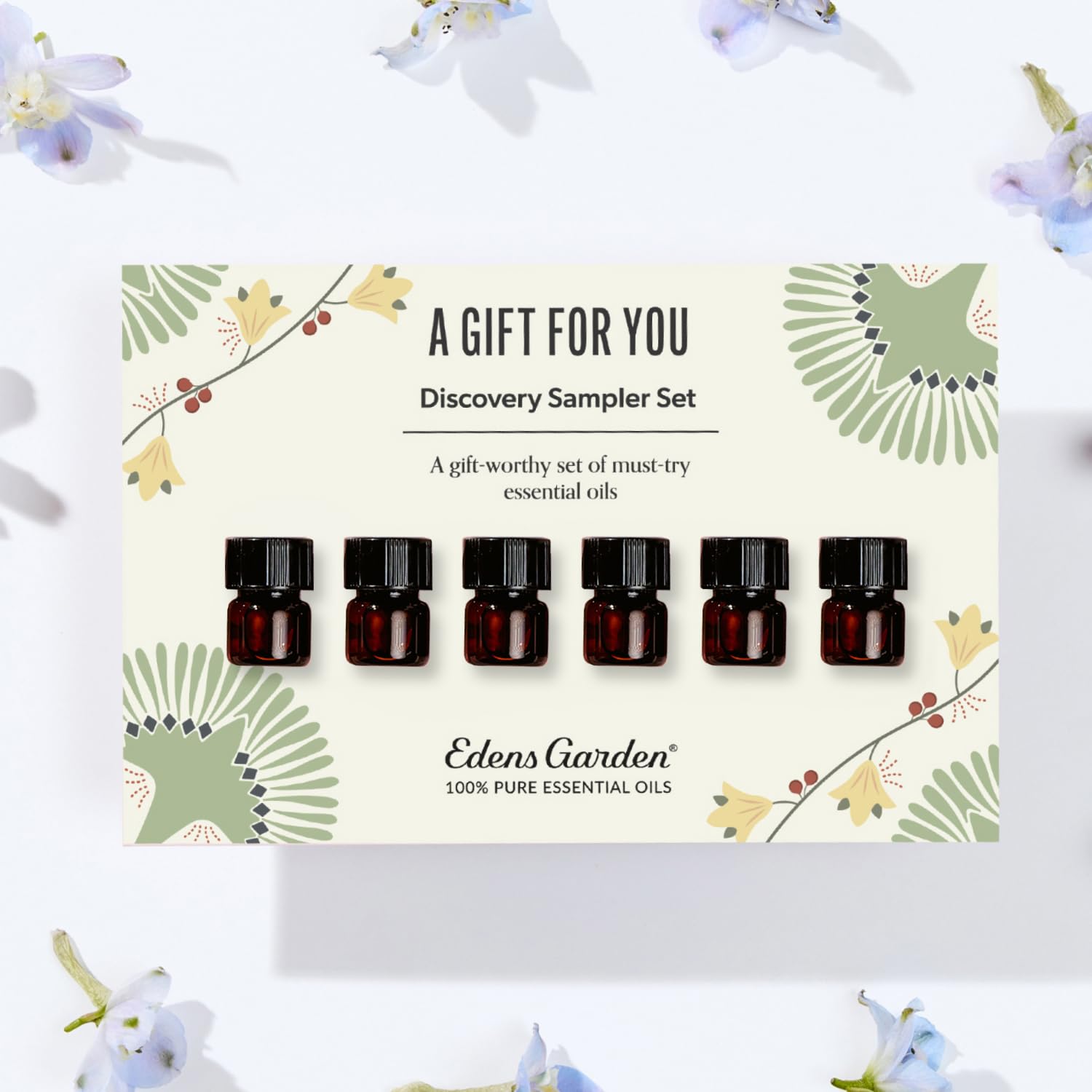 Edens Garden A Gift for You Discovery Sampler 6 Pack – 100% Pure Therapeutic Essential Oils