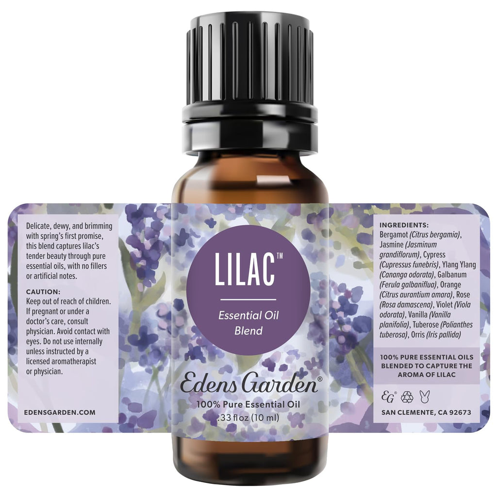 Edens Garden Lilac Essential Oil Blend – 100% Pure Premium Grade, Undiluted (10 ml) for Diffuser, Soap Making & Aromatherapy
