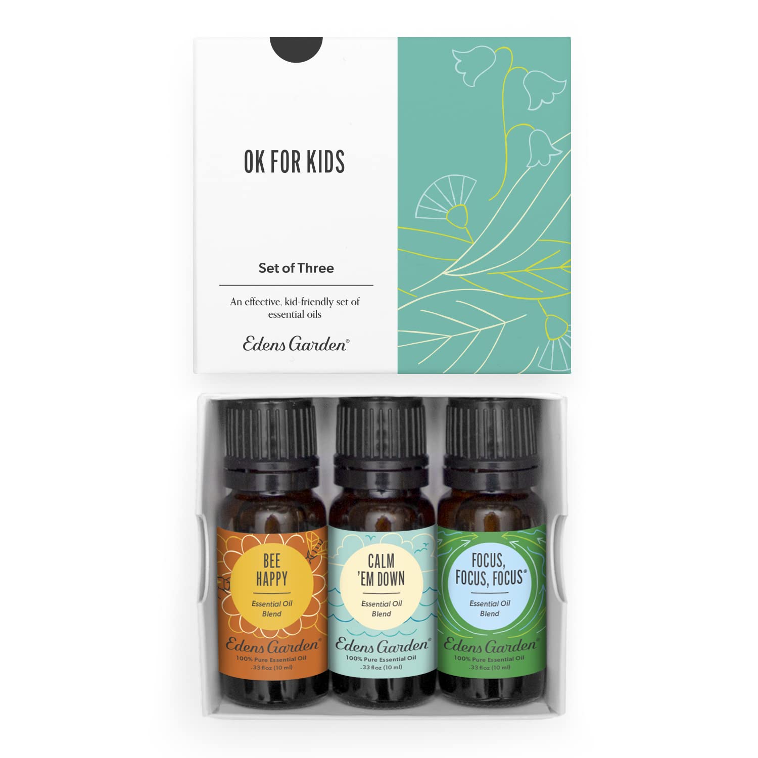 Edens Garden OK For Kids Essential Oil Set – 3 x 10ml, 100% Pure Therapeutic Grade