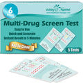 Easy@Home 6-Panel Drug Test Kit – 5 Pack Urine Tests (THC, AMP, BZO, COC, MET, OPI 2000) #EDOAP-264