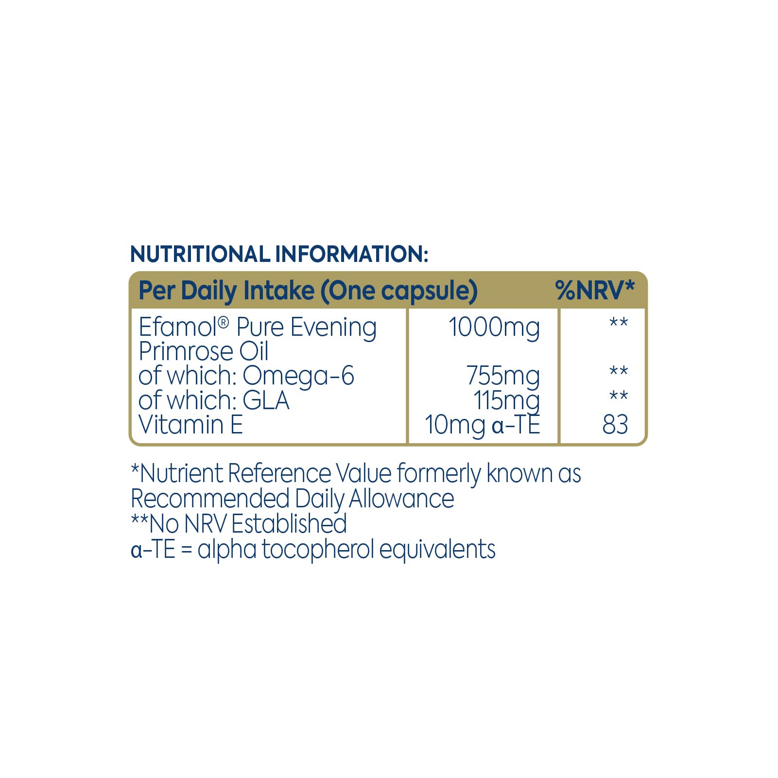 Efamol Evening Primrose Oil 1000mg – 30 Capsules | EPO Supplement